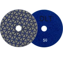 Круг алмазный гибкий шлифовальный DLT №70, d100мм, зерн. 50, для сухой шлифовки АГШК 4801