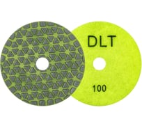 Круг алмазный гибкий шлифовальный DLT №70, d100мм, зерн.100, для сухой шлифовки АГШК 4802