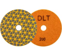 Круг алмазный гибкий шлифовальный DLT №70, d100мм, зерн.200, для сухой шлифовки АГШК 4803