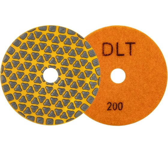 Круг алмазный гибкий шлифовальный DLT №70, d100мм, зерн.200, для сухой шлифовки АГШК 4803