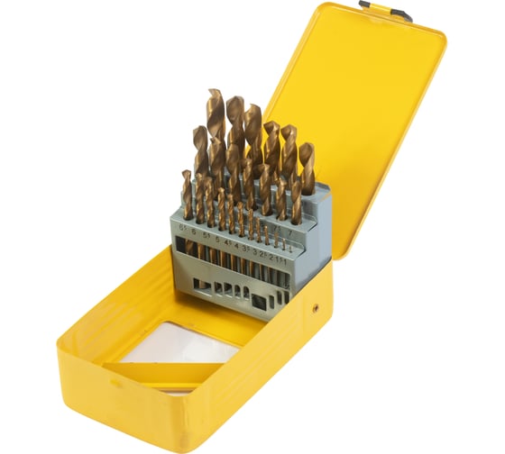Набор сверел по металлу SKOLE (мет.упак) (тип А желтые)25PC SM11-25A