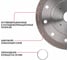 Диск алмазный отрезной по керамограниту P.I.T. DRUA (125х22.2х1.2мм, сухой/мокрый рез) ACTW11-0125C 6