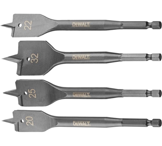 Набор перьевых сверл по дереву DeWalt DT4797, 20-32 мм, 4 шт DT4797-QZ
