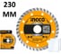 Диск алмазный отрезной INGCO 230мм Turbo DMD032302 2