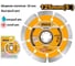 Диск алмазный отрезной INGCO 125мм сегмент DMD011252 2