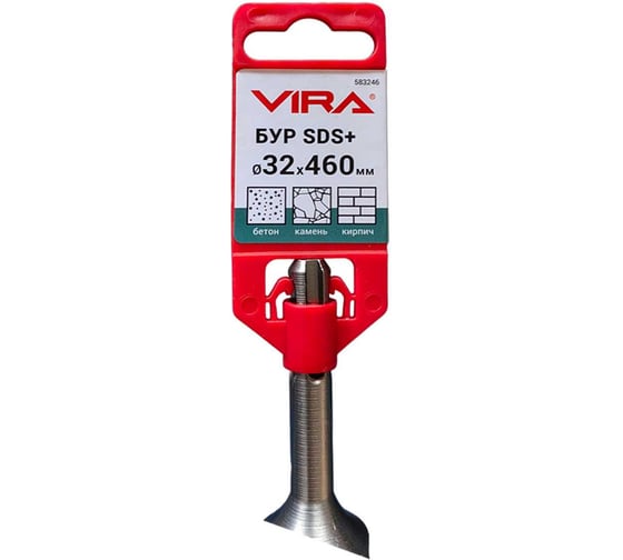 Бур по бетону VIRA 32 х 460 мм SDS-plus 583246