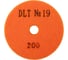 Круг алмазный гибкий шлифовальный DLT №19, d100мм, зерн.200, для сухой и мокрой шлифовки АГШК 1952 4