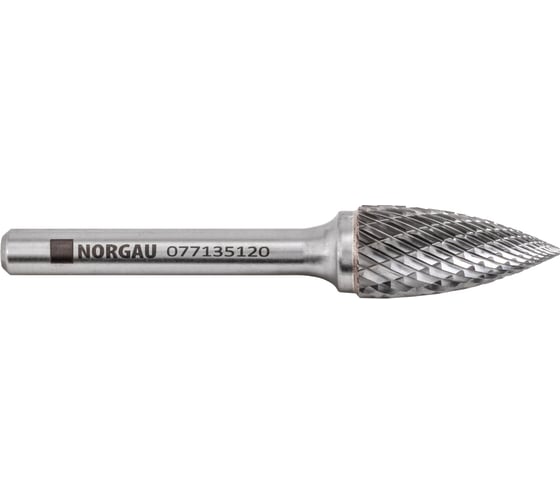 Борфреза твердосплавная форма G (12х25 мм; хвостовик 6 мм) NORGAU 077135120