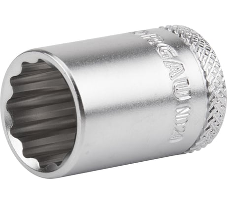 Головка торцевая 12-гранная, тип ND20-12 (12 мм; 1/4") NORGAU 064502120