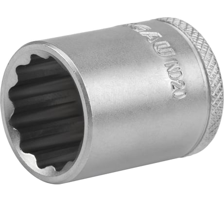 Головка торцевая 12-гранная, тип ND20-14 (14 мм; 1/4") NORGAU 064502140