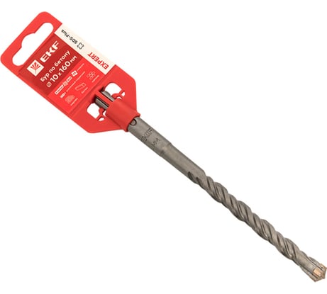 Бур по бетону SDS-plus, 10x160 мм, 4 резца, Expert EKF db-10-160-4x4