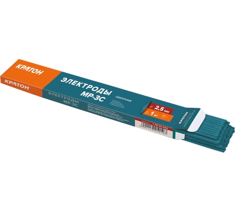 Электрод для дуговой сварки MP-3C (2.5 мм; 1 кг; синий) Кратон 1 19 01 010
