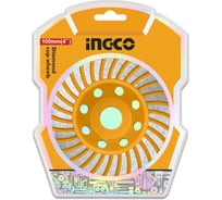 Чашка шлифовальная алмазная INGCO 125мм CGW011251
