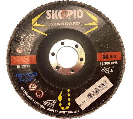 Круг лепестковый STANDART (125х22.23 мм; A40; F29) SKORPIO 710919