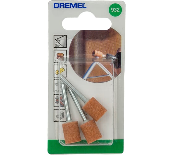 Насадка шлифовальная для заточки 932 (3 шт; 9.5 мм) Dremel 26150932JA 1