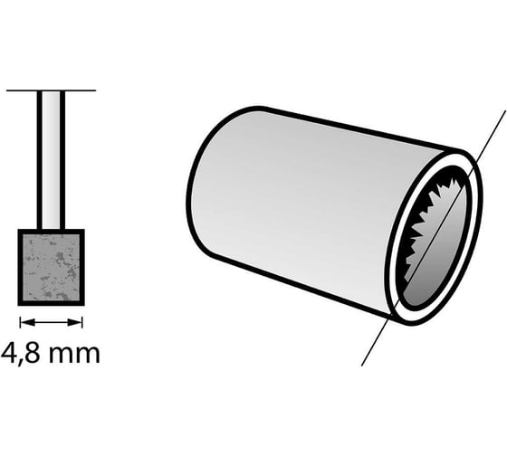 Насадка шлифовальная для заточки 8153 (3 шт; 4.8 мм) Dremel 26158153JA 1