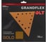 Треугольник шлифовальный DLT GrandFlex GOLD, _120, d285мм, 10шт, (на бумаге, оксид алюминия) 3490 3