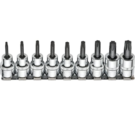 Набор головок CETA FORM со вставкой Torx 3/8 на держателе 9 предметов C18S-RT09 1