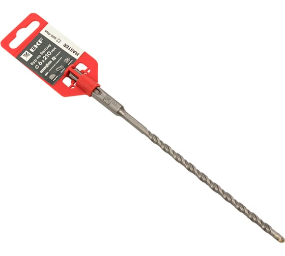 Бур по бетону Master (6x210 мм; 2 резца; SDS-plus) EKF db-6-210-2x4 1
