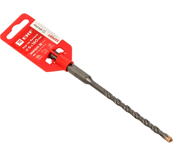 Бур по бетону Expert (6x160 мм; 4 резца; SDS-plus) EKF db-6-160-4x4 1