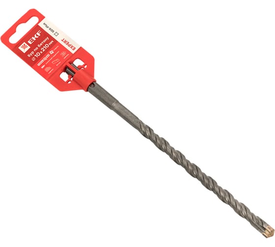 Бур по бетону Expert (10x210 мм; 4 резца; SDS-plus) EKF db-10-210-4x4