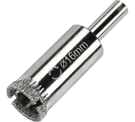 Коронка алмазная по керамике, плитке и стеклу 16 мм (2 шт.) Diamond Industrial DIDCBC016