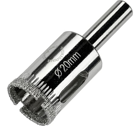 Коронка алмазная по керамике, плитке и стеклу 20 мм Diamond Industrial DIDCBC020