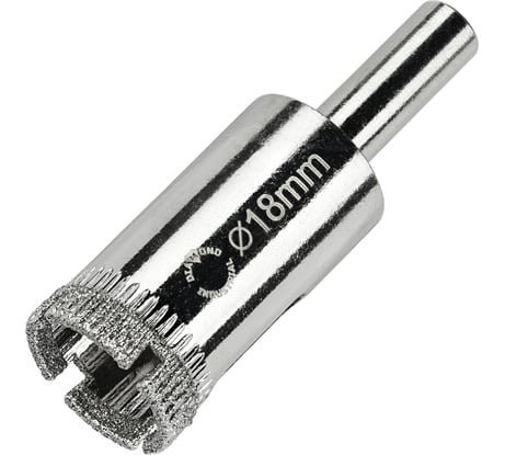 Коронка алмазная по керамике, плитке и стеклу 18 мм Diamond Industrial DIDCBC018