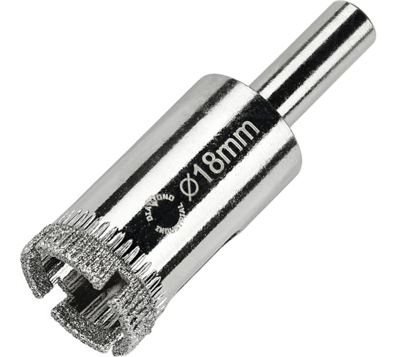 Коронка алмазная по керамике, плитке и стеклу 18 мм Diamond Industrial DIDCBC018