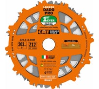 Диск пильный для пазов (2 шт; 203x30 мм; ATB+FLAT; Z=12) CMT 230.312.08M