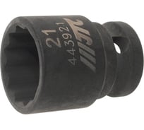 Головка торцевая ударная 12-гранная 1/2"x21 мм, длина 38 мм JTC-443921