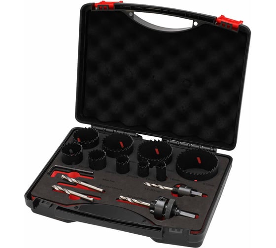 Набор коронок Bi-metall 16-67мм HSSE-Co8 14пр MASTER-TOOL 1014301010011