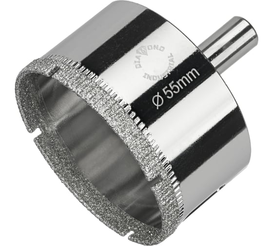 Коронка алмазная по керамике, плитке и стеклу 55 мм Diamond Industrial DIDCBC055