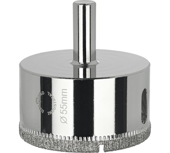 Коронка алмазная по керамике, плитке и стеклу 55 мм Diamond Industrial DIDCBC055 1