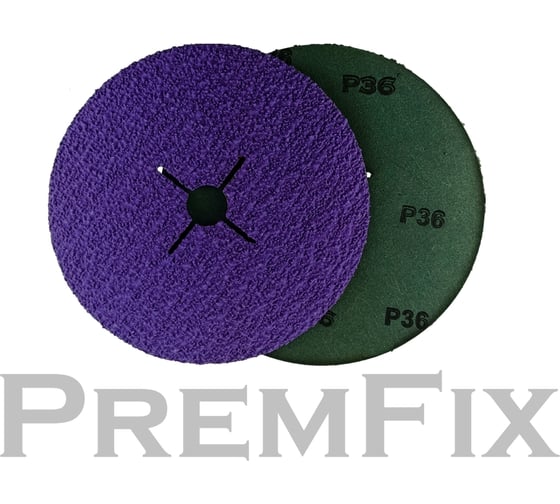 Круг шлифовальный Ceramax Fiber с вырезами P36 Binic Abrasive (Ø180ммх22мм/фибра), упак. 25 шт. PremFix FD.CSCA.7.36