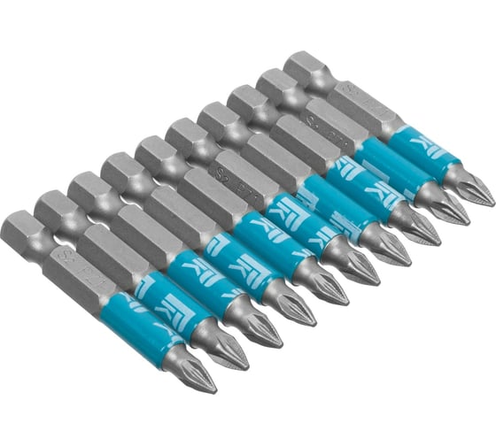 Биты профессиональные (10 шт; PZ1x50 мм; сталь S2; 1/4" Е) РемоКолор 33-7-568