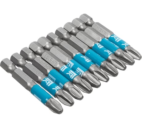 Биты профессиональные в ленте (10 шт; PH3x50 мм; сталь S2; 1/4" Е) РемоКолор 33-9-579