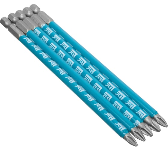 Биты профессиональные (5 шт; PH2x150 мм; сталь S2; 1/4" Е) РемоКолор 33-7-576