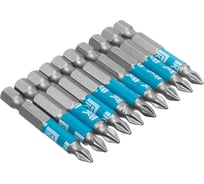Биты профессиональные в ленте (10 шт; PH1x50 мм; сталь S2; 1/4" Е) РемоКолор 33-9-566