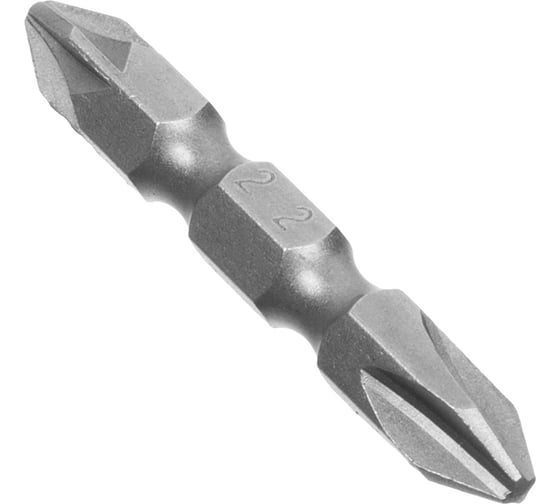 Биты двухсторонние (10 шт; PH2-PZ2x45 мм; 1/4"; сталь S2) РемоКолор 33-3-833