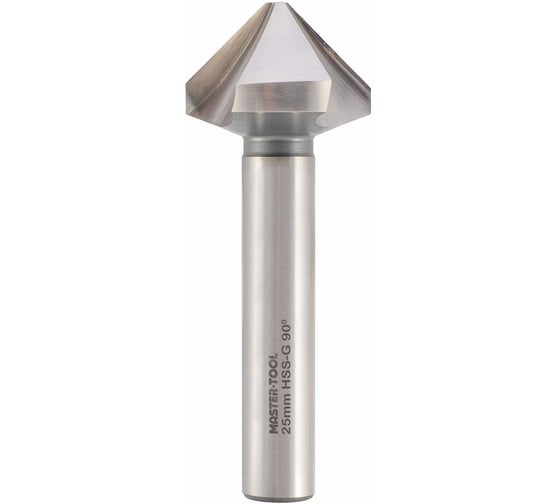 Зенковка MASTER-TOOL 90градусов 25.0мм HSS-G 3z DIN335C L67мм 1060101010048
