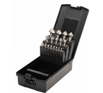 Набор зенковок MASTER-TOOL 90градусов 4.3-25мм 3z DIN335C HSS-G 17шт 102155PRO