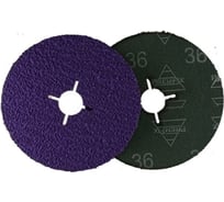 Круг шлифовальный PremFix Ceramax Fiber с вырезами P36 Binic Abrasive (Ø125ммх22мм/фибра), упак. 25 шт. FD.CSCA.5.36