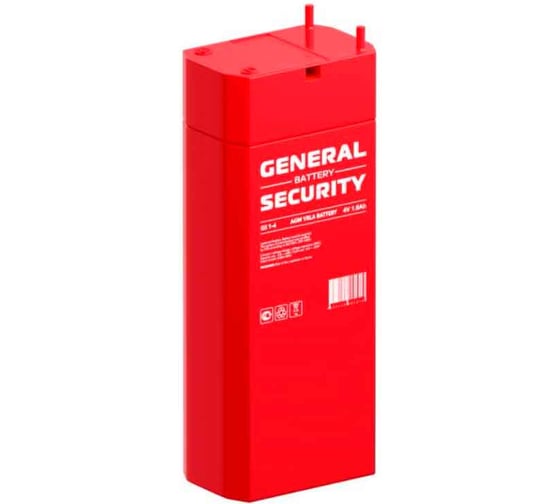 Аккумуляторная батарея General Security GS1.0-4 4В 1Ач УТ-00000485