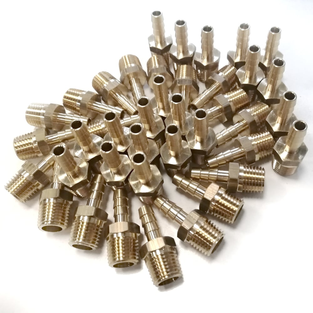 Штуцер пневмо 1/4" НР - 6 мм, 250 шт HG 1642497 - выгодная цена, отзывы ...