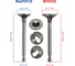 Клапан REDVOLT впуск/выпуск EY15 с держателями пружин и МСК 07-207K KIT 3