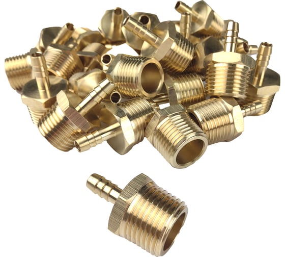 Штуцер пневмо 1/2" НР - 6 мм, 100 шт HG 1642411 1