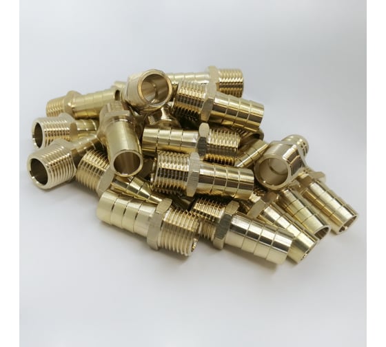 Штуцер пневмо 1/2" НР - 16 мм, 100 шт HG 1642398