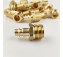 Штуцер быстроразъёмный латунный БРС - 1/2" НР, 100 шт HG 1643753