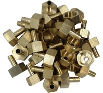 Штуцер латунный пневмо 1/2" ВР - 8 мм, 100 шт HG 1641148